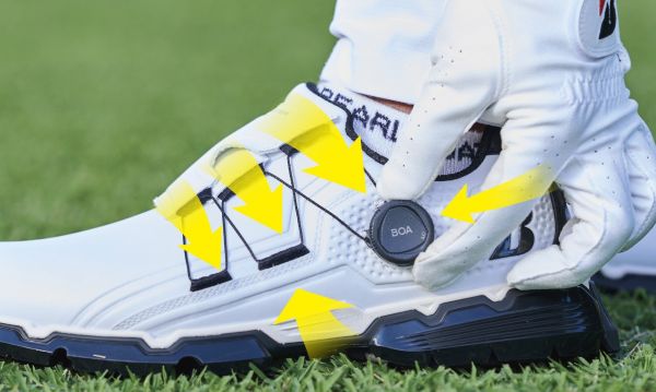 BOAシステム ゴルフシューズ 3回使用 いまさら、BOA®なくして戦えない 